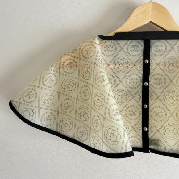 Rare Chanel Camelia Handbag Raincoat Printed PVC - Picture 5 of 9